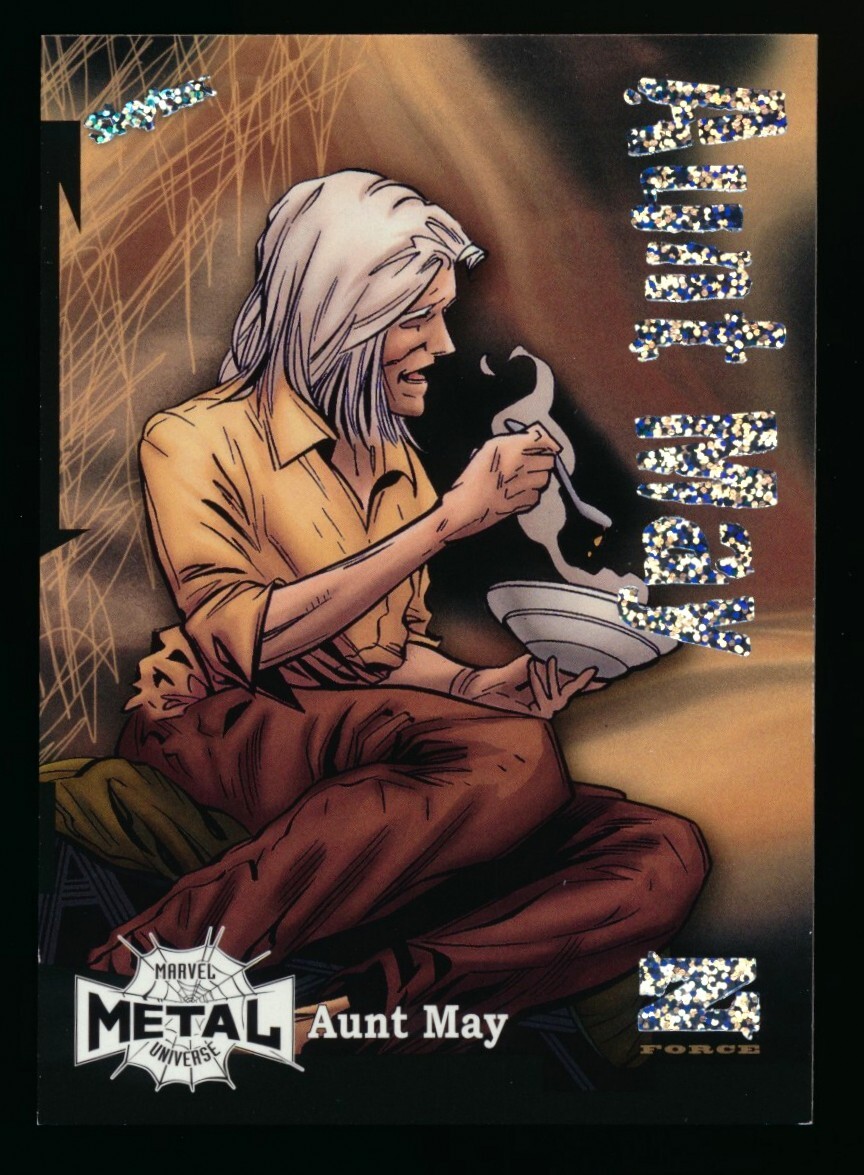 2021 Marvel Metal Universe Spider-Man Z-Force Rave #Z-3 Aunt May 081/100