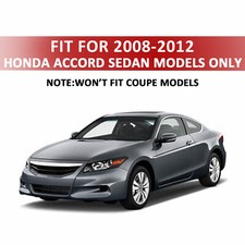 Gloss Black 4pcs Fit For 2008-2012 Honda Accord Window Vent Visor Sun Rain Guard