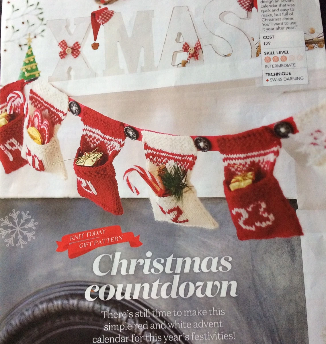Christmas Advent Calendar Knitting Pattern | eBay