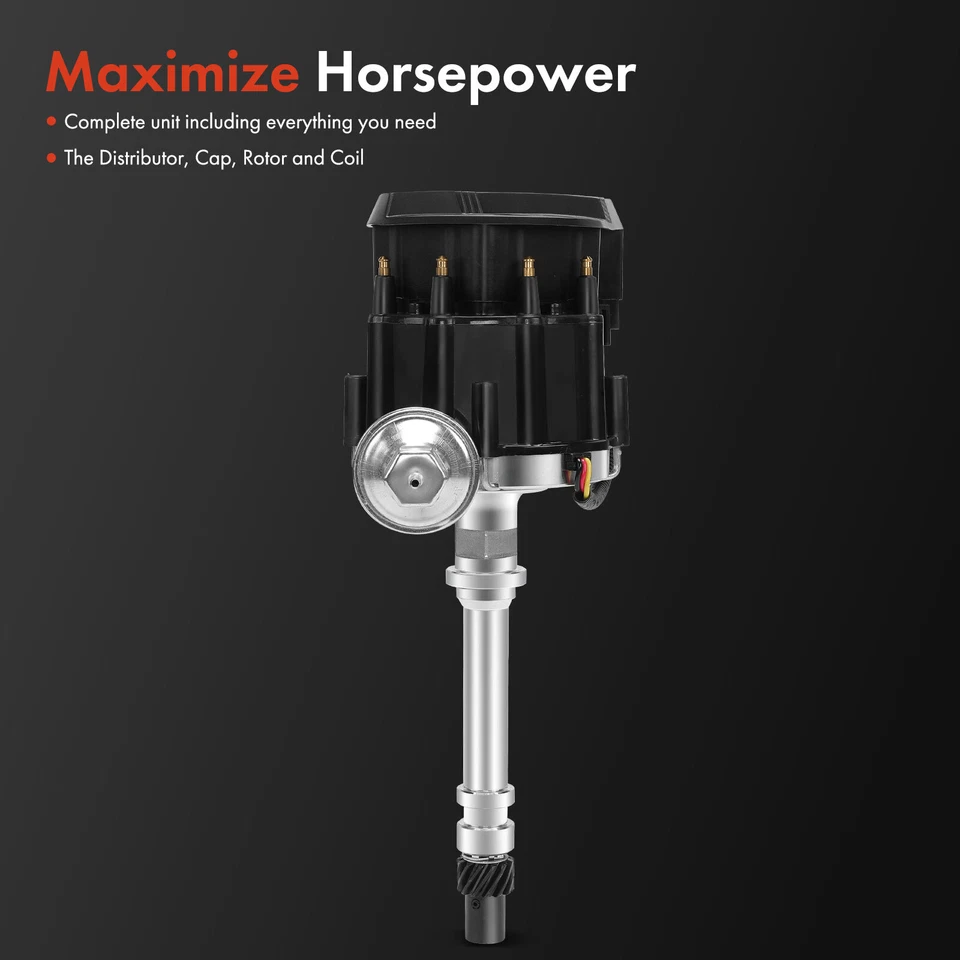 Distribuidor electrónico con tapa y rotor para Chevrolet Malibu 1974-1983 Monte Carlo Foto 2 de 4