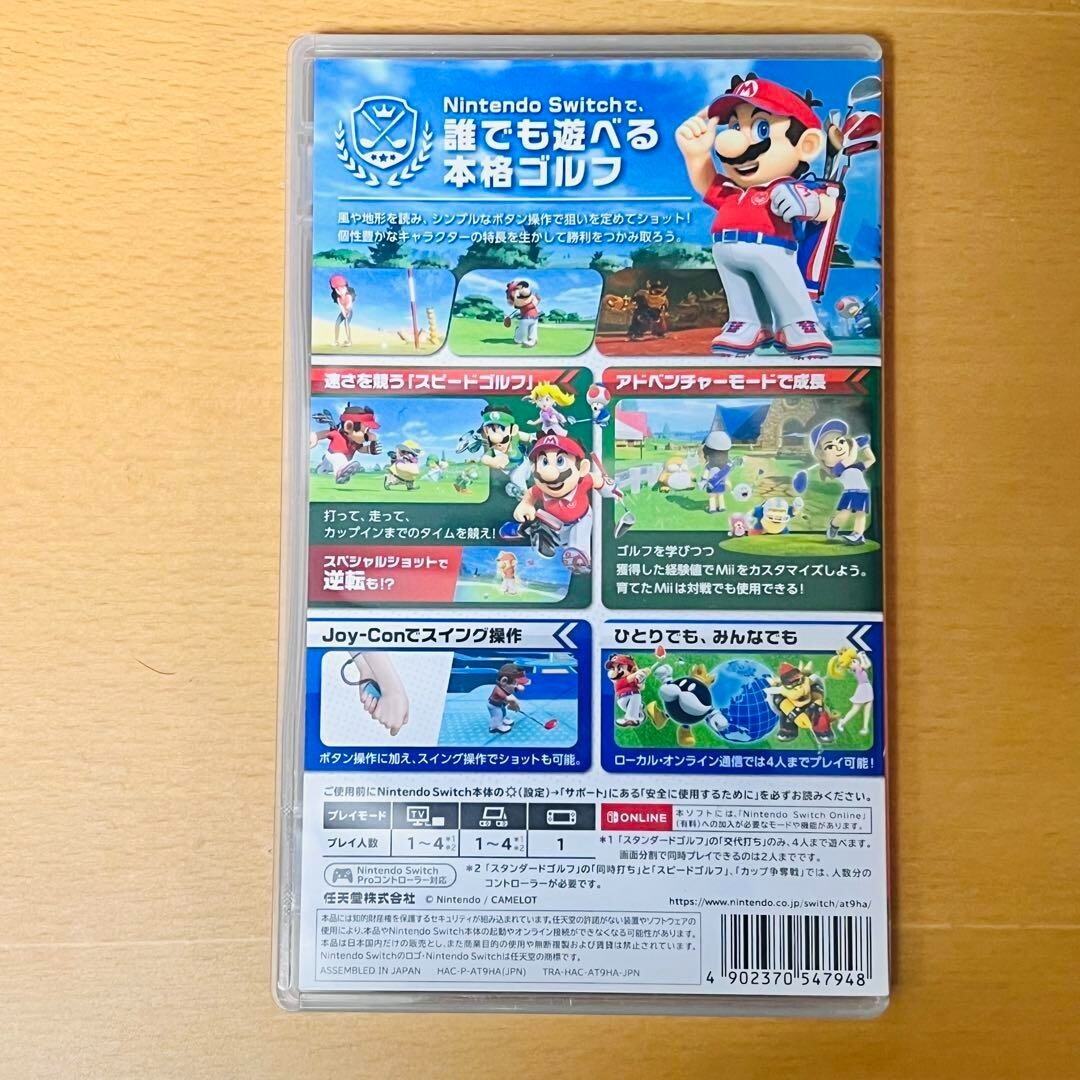 USE Mario Golf Super Rush Nintendo Switch Used With Case Japan Ver