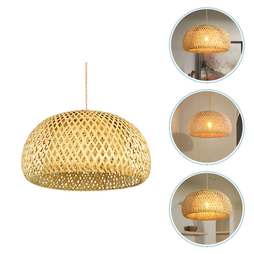 Decorative Extra Large Rattan Lampshade Bamboo Stylish Compact