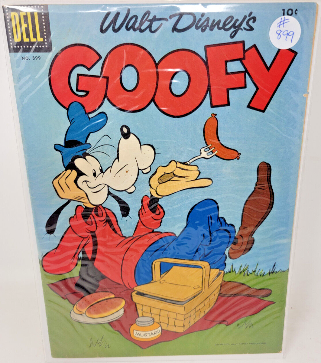 goofy様 FOUR COLOR COMICS #899 GOOFY DISNEY *1958* DELL SILVER AGE
