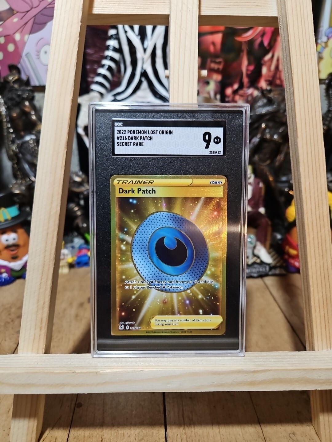 Dark Patch 216/196 SGC Graded Mint 9 Pokémon Lost Origin English
