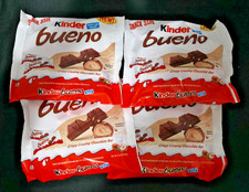 4 bags Kinder Bueno Milk Chocolate Bars Snack Size 6.8 oz each bag