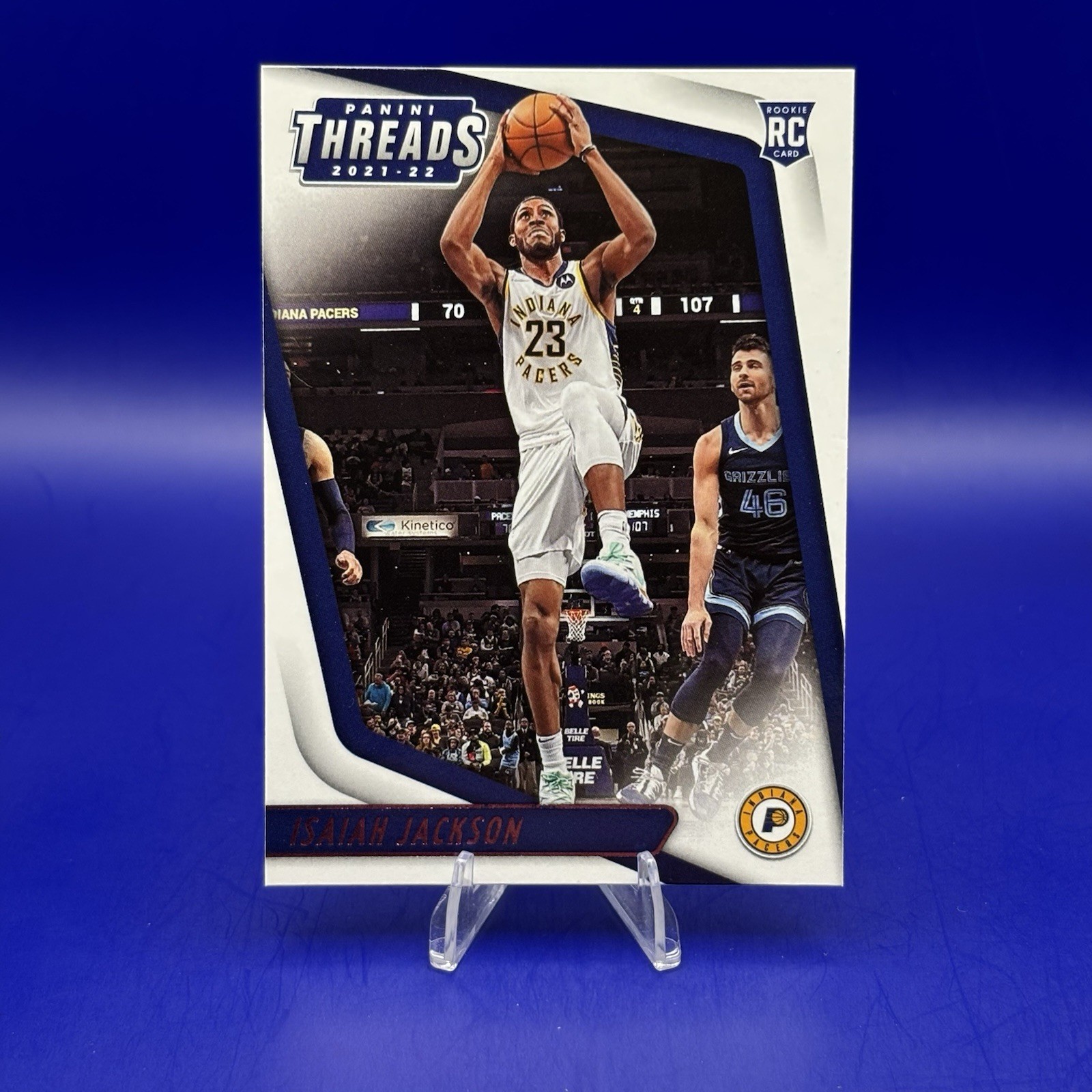 2021-22 Panini Chronicles Isaiah Jackson Pink Foil #81 Rookie RC Indiana Pacers