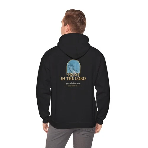 Trust in the Lord Hoodie – Proverbs 3:5 Christian Bible Verse Sweatshirt - product listing photo