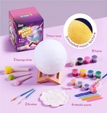NEW MOON LAMP PAINTING KIT In Box 6 yrs old Kids DIY Crafts Klever Kits