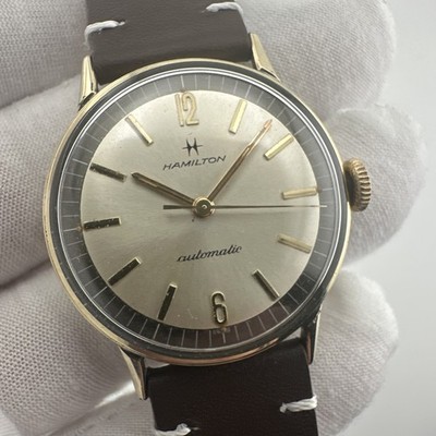 HAMILTON Automatic 10K RGP Top 33mm Case Vintage Men s Watch - Working / READ