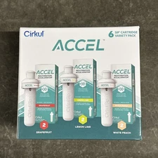 Cirkul Accel Flavor Cartridges 6 PACK - Grapefruit, Lemon Lime, White Peach