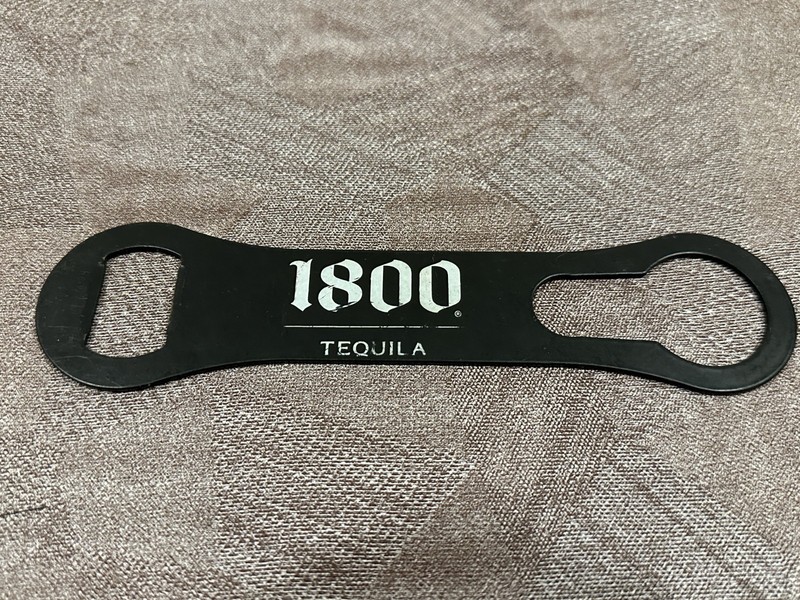 1800 Tequila Beer Bar Black Speed Key Bottle Opener Handle Stainless Steel