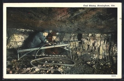 Birmingham, AL, Coal Mining, Ansichtskarte 