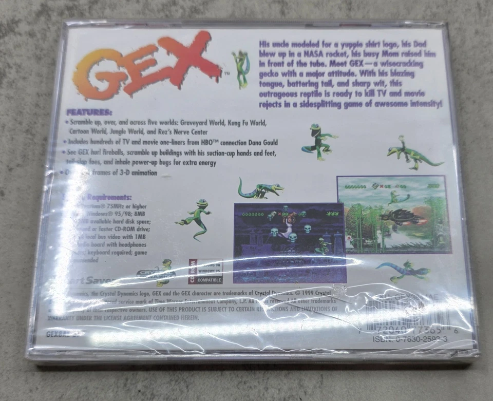 GEX (PC, 1999) Windows 95/ 98 CD-ROM PC Vintage Rare Game - Image 3 of 4