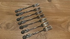 6 Kuchengabeln 835 Silber Albert Bodemer Hildesheimer Rose Antik