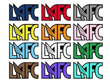 LA Football Club Logo All Weather Sticker/Decal Multiple Sizes and Colors