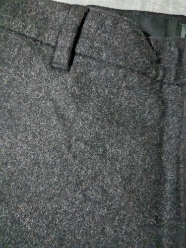 Banana Republic Dress Pants Men 34x31 Dark Gray Thick Wool Blend Stretch - Picture 9 of 15