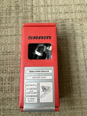 SRAM  X.9 Low Clamp Bottom Pull Front Derailleur 9-Speed 44-32-22