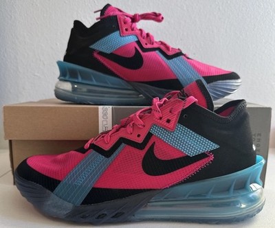 Nike LeBron James 18 Low Fireberry/Black-LT Blue Fury Men s 9 Women s 10.5 NIB