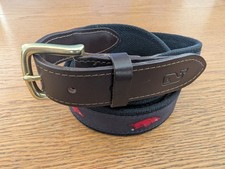 Arkansas Razorbacks vinyard vines Italian Leather Made In USA Mens Belt Size 42