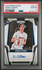 Panini 2025 Prizm WNBA Sonia Citron SG-SC RC Auto PSA 10