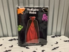 New Adults Vampire Robe One Size Red Black