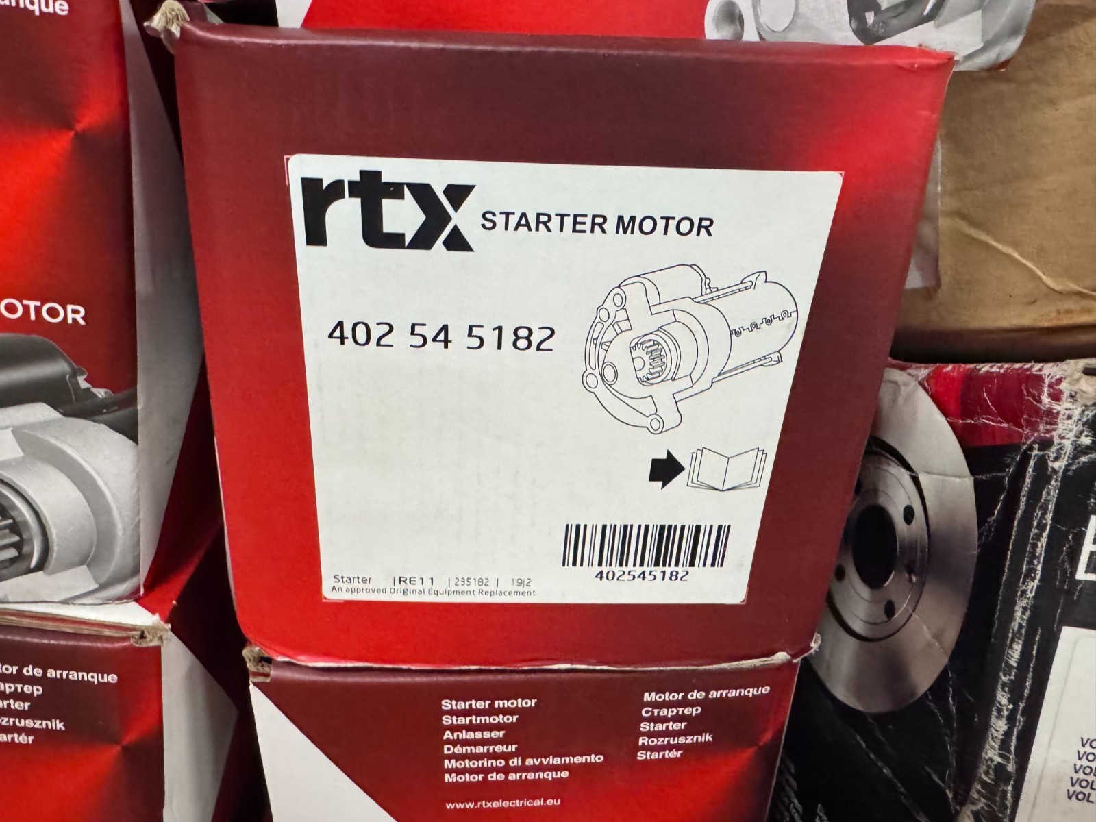 RTX Starter Motor 402545182 402821192 – High Torque Car Engine Start Unit