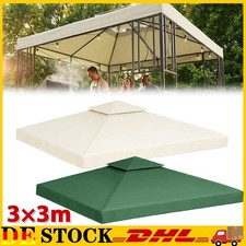 3x3m Ersatzdach Pavillon Wasserdicht Gartenpavillon Einzeldach Dach Gartenzelt