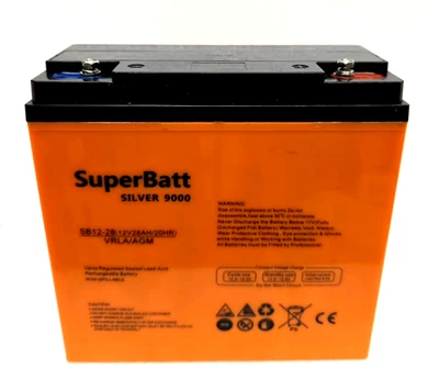 SUPERBATT Pair or 2 x SB 12V 28AH (18AH 20AH 22AH) MOBILITY SCOOTER WHEELCHAIR BATTERIES