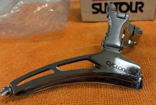 Suntour Cyclone FD-3300 Hinge Type NOS Road Front Changer Missing Cable Tie&Bolt