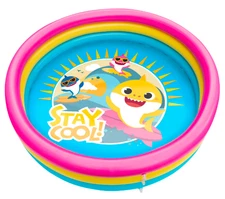 Pinkfong Baby Shark 3-Ring Inflatable Swimming Pool  Portable Pool for Summer