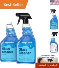 Glass Cleaner, 32 Fl Oz, Pack of 2 with 1 Sprayer