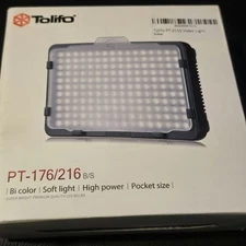 Tolifo PT-216S on Camera Video Light, Dimmable 13W LED Light Panel with 2200mAh