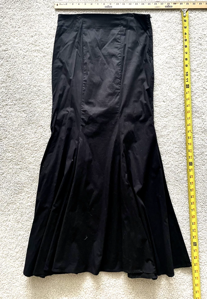 Cola de pez steampunk victoriano eduardiano falda larga volantes detalle de cordones Foto 3 de 4