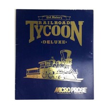 Microprose Computer Game Railroad Tycoon Deluxe Ed VG