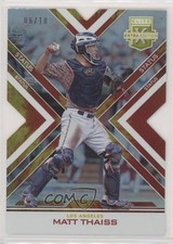2016 Panini Elite Extra Edition Status Tie-Dye Die-Cut 6/10 Matt Thaiss #16 0d4