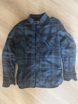 SHIMA RENEGADE 2 Motorcycle Armored Jacket Shirt for Men Blue (S)