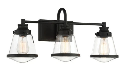 Minka Lavery 2583 Mannsdale 3 Light 24"W Vanity Light - Coal - Picture 1 of 4