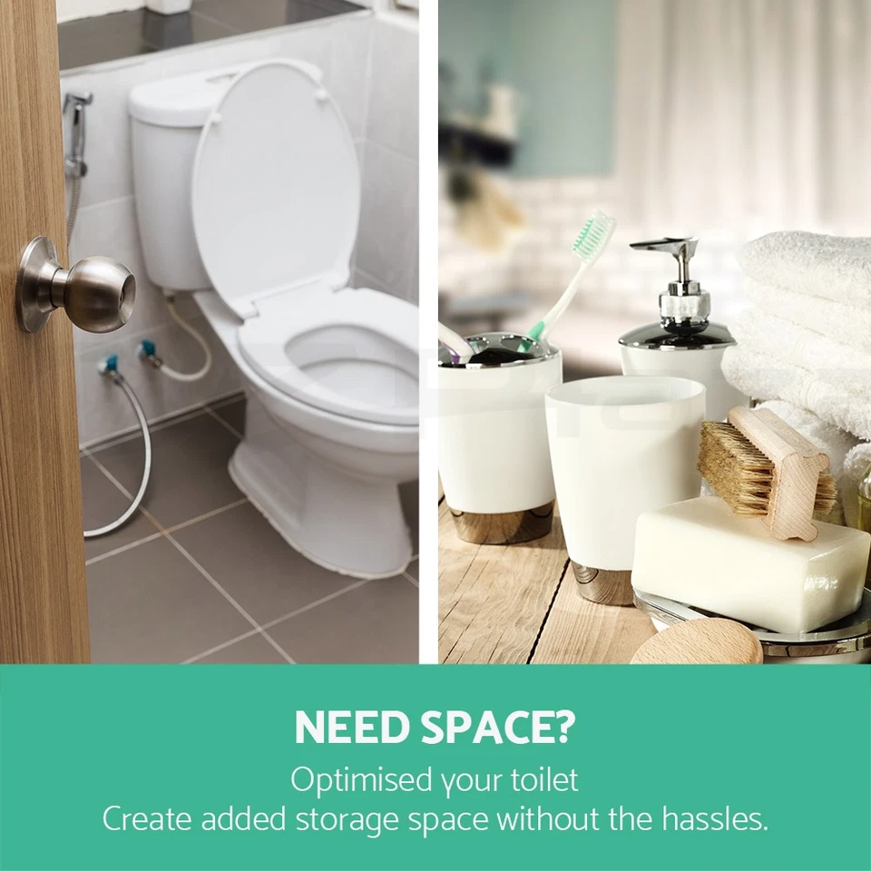 Artiss Bathroom Storage Cabinet Toilet Tissue Box Caddy Holder Side Cupboard - image 3 of 4