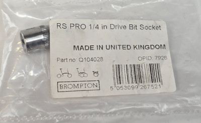Brompton Q104028 RS PRO 1/4'' Antrieb Torx Bit Steckschlüssel Werkzeug