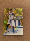 Karl-Anthony Towns 2015-16 Spectra RC Patch Auto #101 Gold /10