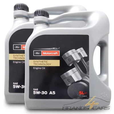 10 L LITER ORIGINAL FORD MOTORCRAFT A5 5W-30 MOTOREN-ÖL WSS-M2C913-A-B-Cd 856 - Bild 1 von 3