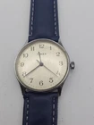 Vintage Timex Mechanical Mens Watch Blue Band