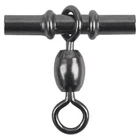 50/100pcs 3 Way Cross-line Fishing Sleeve Crane Swivel Crimp Swivels 1.4-3.0mm