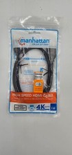 Manhattan HDMI Cable with Ethernet 4K@60Hz (Premium High Speed) 1m Male to Male