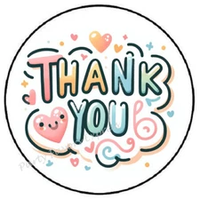 THANK YOU ENVELOPE SEALS LABELS STICKERS PARTY FAVORS