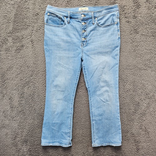 Madewell Jeans Damen Größe 31 Blau Denim Cali Demi-Boot Knopfleiste - Bild 1 von 11