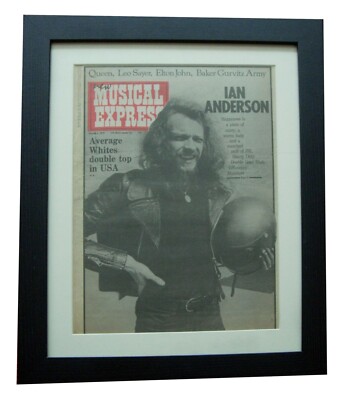JETHRO TULL+Minstrel+Child+NME 1975+RARE ORIGINAL+POSTER+FRAMED+FAST GLOBAL SHIP