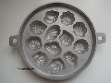 Pane di mais alluminio pressofuso 12 cavità mamma regalo di Natale Banh Bong Lan Kue stampo padella