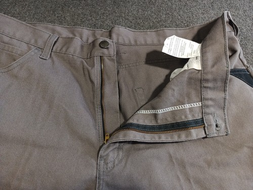 Dickies Mens Chino Shorts Grey Size 40 Flat Front Accented Pockets - Picture 11 of 13