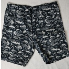 American Eagle Extreme Flex Shorts Wave Print Casual Drawstring Mens L